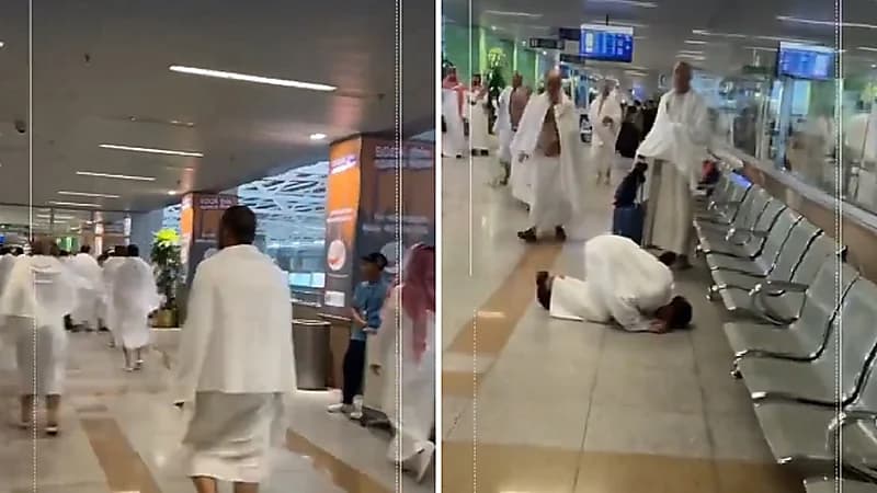 فرحة الحجاج الليبيين عقب سماح السلطات لهم بالدخول لأداء الحج ..، فيديو