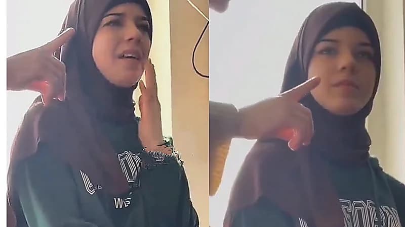 فتاة أجنبية لم تتمالك دموعها لحظة نطقها للشهادتين .. فيديو