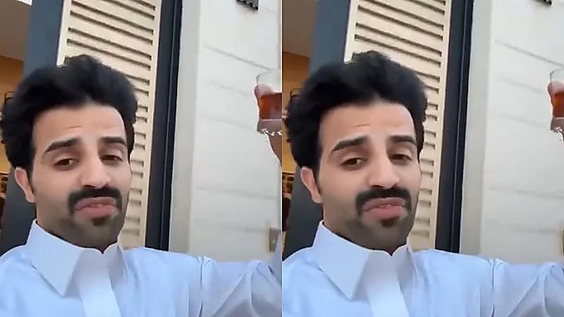 سعود القحطاني : أتحداك تلقى مثل الشعب السعودي في عز القايلة يشربون شاهي .. فيديو