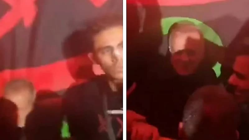 لحظة سقوط الرئيس الإيراني أثناء تواجده في مجلس عزاء .. فيديو