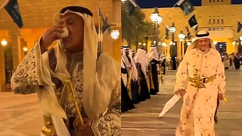 الأمير تركي الفيصل يصل قصر الحكم بالرياض للمشاركة في احتفالات يوم التأسيس .. فيديو