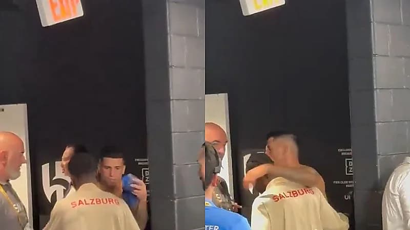 لاعب سالزبورغ ينتظر كانسيلو للحصول على قميصه والأخير يحتضنه .. فيديو