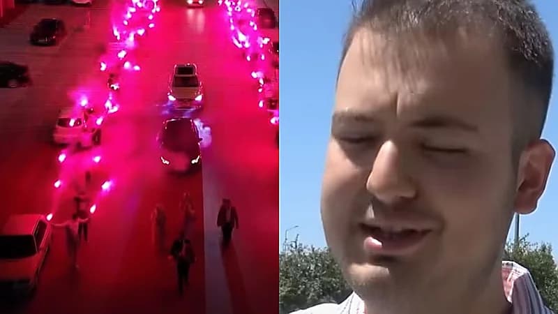 زفة عريس تتحول إلى جريمة والشرطة تحاصر الزفاف .. فيديو