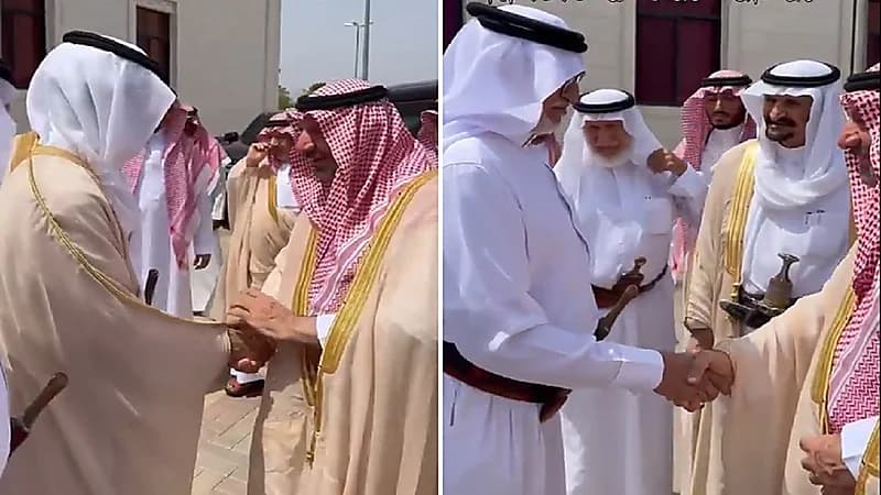 أمير نجران يزور شيخ شمل قبائل جشم يام .. فيديو