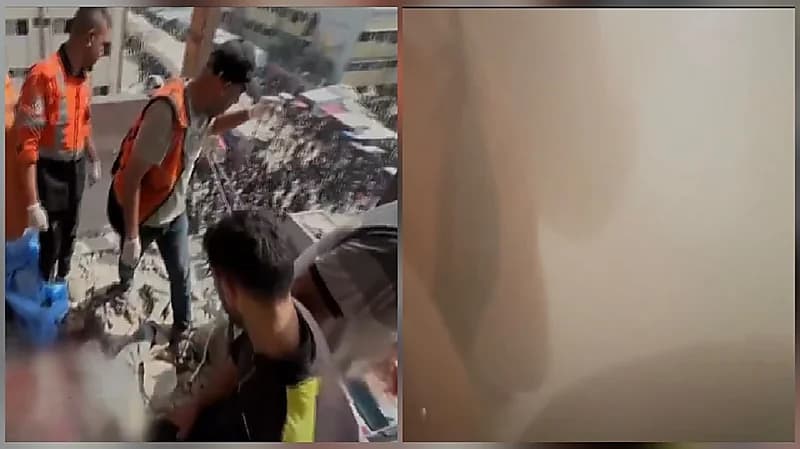 لحظة استهداف إسرائيل لعمال الإنقاذ والصحفيين في غزة.. فيديو