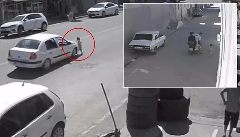 حادث دهس مروع لطفل صغير أثناء هروبه من والديه.. فيديو