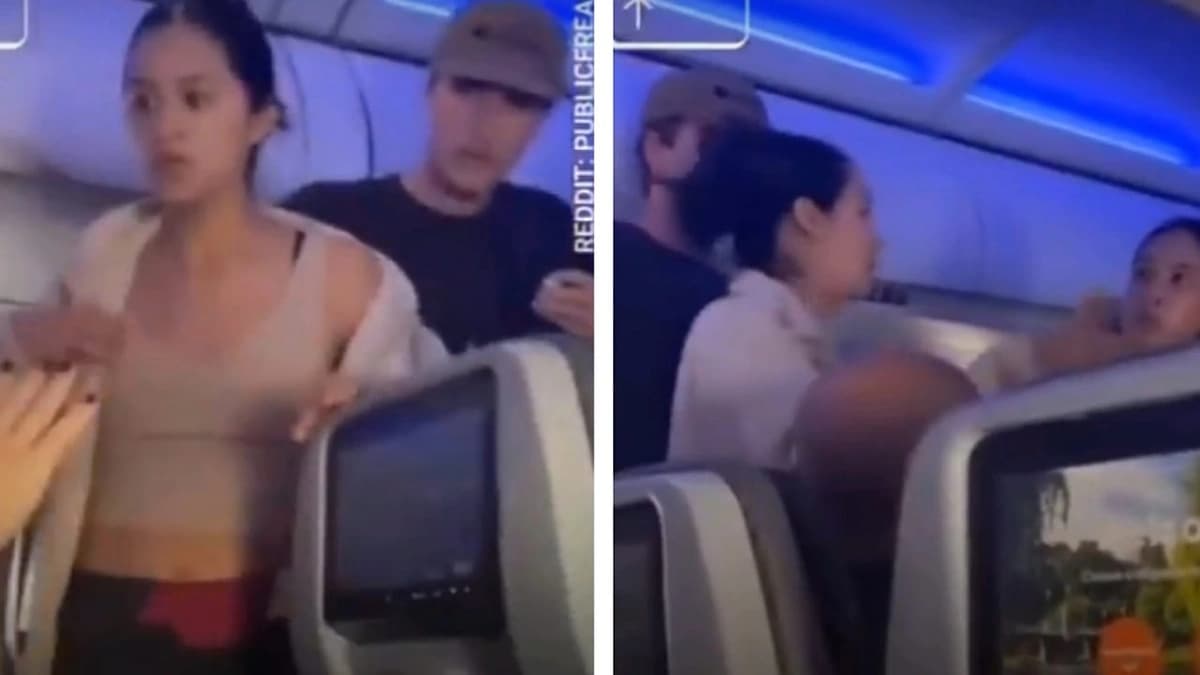 رسالة صوتية من طيار تثير الفوضى داخل طائرة أثناء الإقلاع .. فيديو