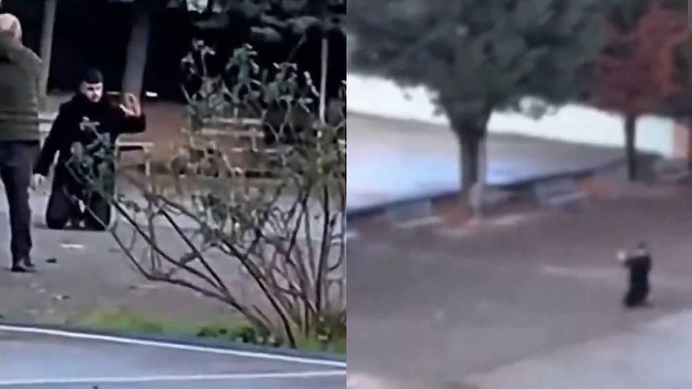 أب يقتحم مدرسة ويأخذ طالبًا رهينة بسبب ابتزاز ابنته .. فيديو