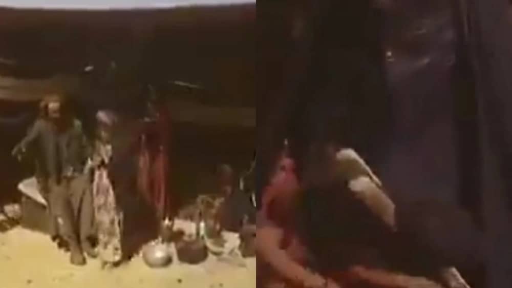 مقطع عالي الدقة لنساء البادية في شمال المملكة قبل 61 عامًا .. فيديو