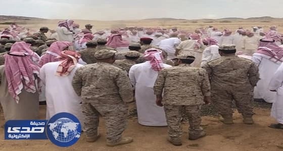 تشييع جثمان الشهيد “ الأحمري ” إلى مثواه الأخير