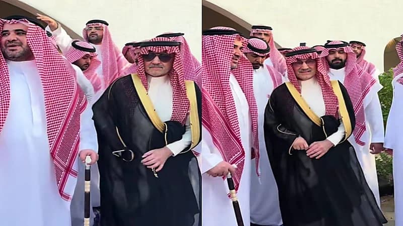 الأمير الوليد بن طلال يقدم واجب العزاء في الشيخ عبدالله بن سالم الوهابي القحطاني.. فيديو