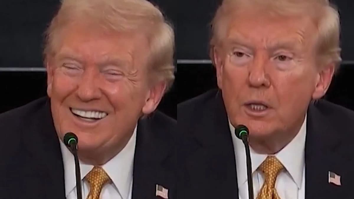 ترامب يقاطع مراسلة في مؤتمر صحفي ويمازحها: شعر أحمر جميل.. فيديو