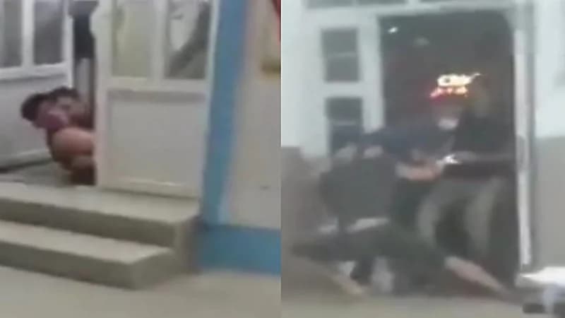 بالفيديو.. مرتزقة "الملالي" يختطفون طالبين بوحشية