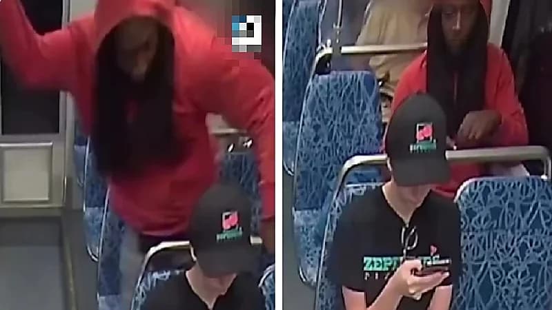 مشهد مروع لأمريكي يطعن لاجئة أوكرانية حتى الموت في القطار .. فيديو