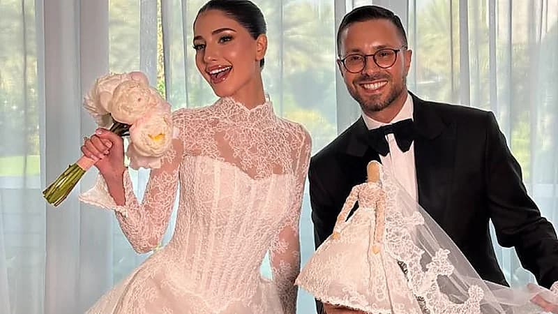 فستان زفاف شيرين بيوتيي يتجاوز 750 ألف ريال