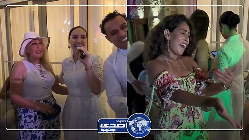 وصلة رقص لـ أيتن عامر وظهور لافت لنادية الجندي في الساحل الشمالي..فيديو