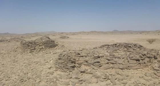 بالصور.. اكتشاف 90 منشأة حجرية بمركز " الحمضة "