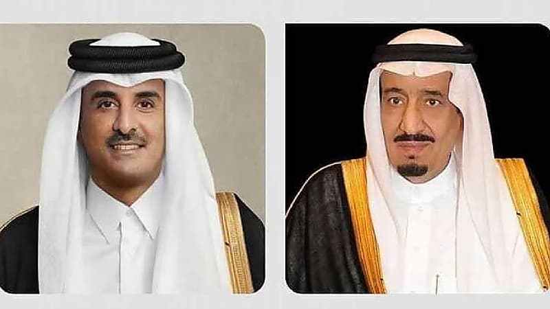 خادم الحرمين الشريفين يتلقى رسالة من أمير قطر